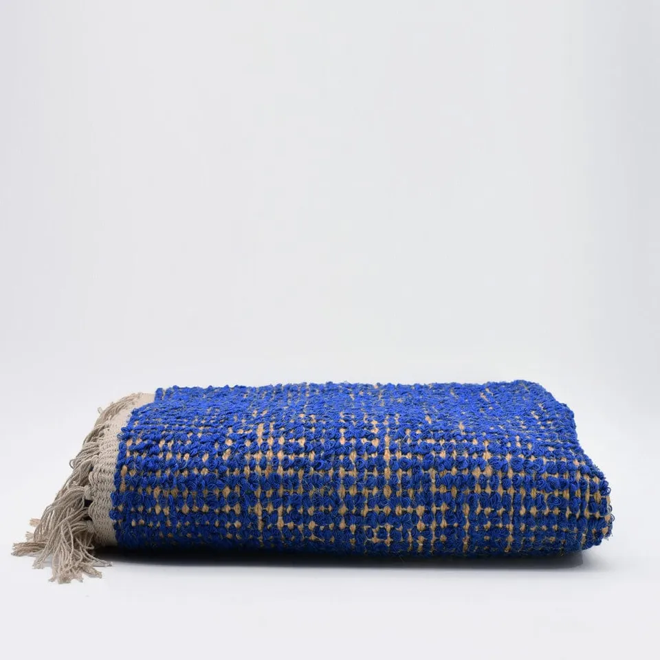 luisa-paix-o-linge-maison-tapis-sisal-coton-160x95-cm-bleu image 1