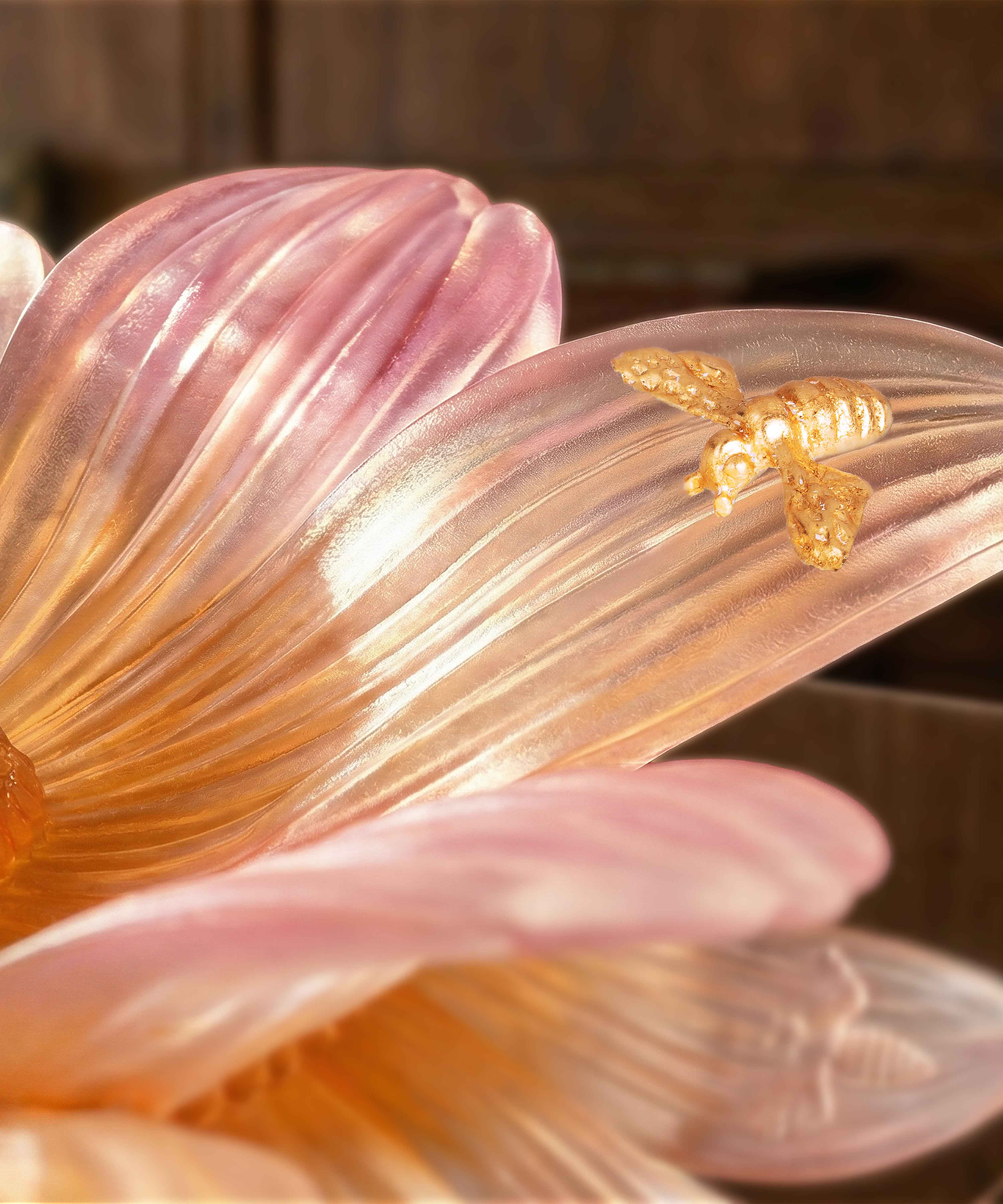 daum-or-d-abeille-centre-de-table-feuille-d-or-175-ex image 3