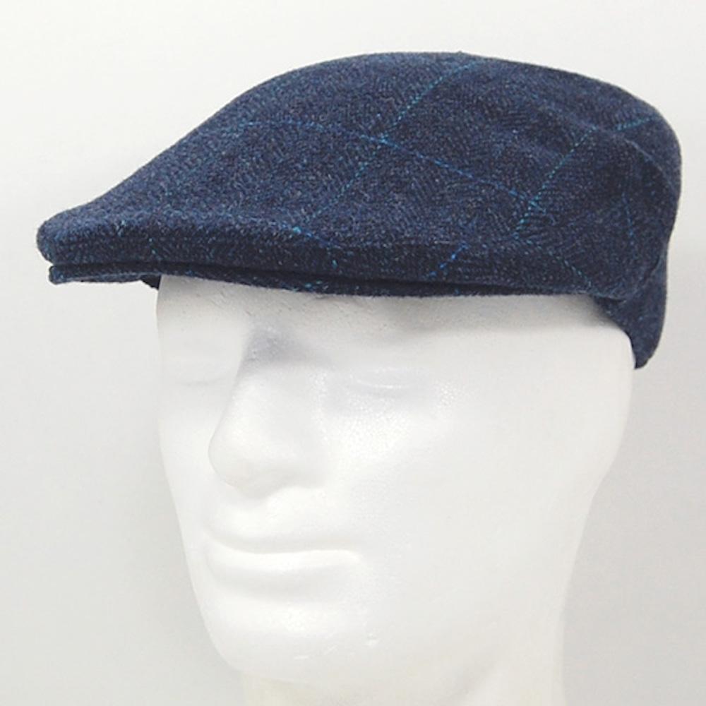 luisa-paix-o-accessoires-du-portugal-casquette-tweed-bleu-laine image 4