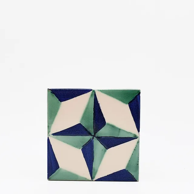 luisa-paix-o-azulejos-carreau-padr-o-11x11cm-peint-main image 1