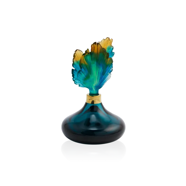 daum-d-coration-fleur-de-paon-flacon-parfum-petit-mod-le image 1