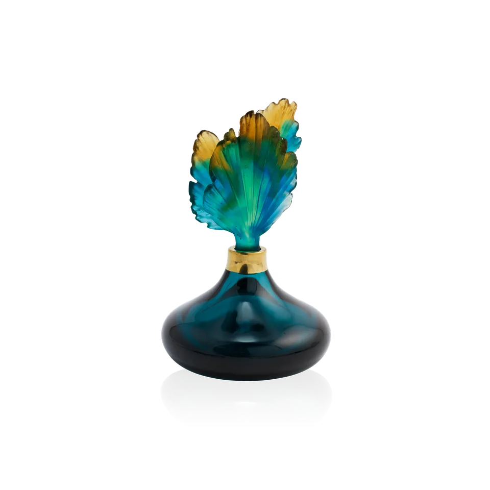 daum-d-coration-fleur-de-paon-flacon-parfum-petit-mod-le image 1