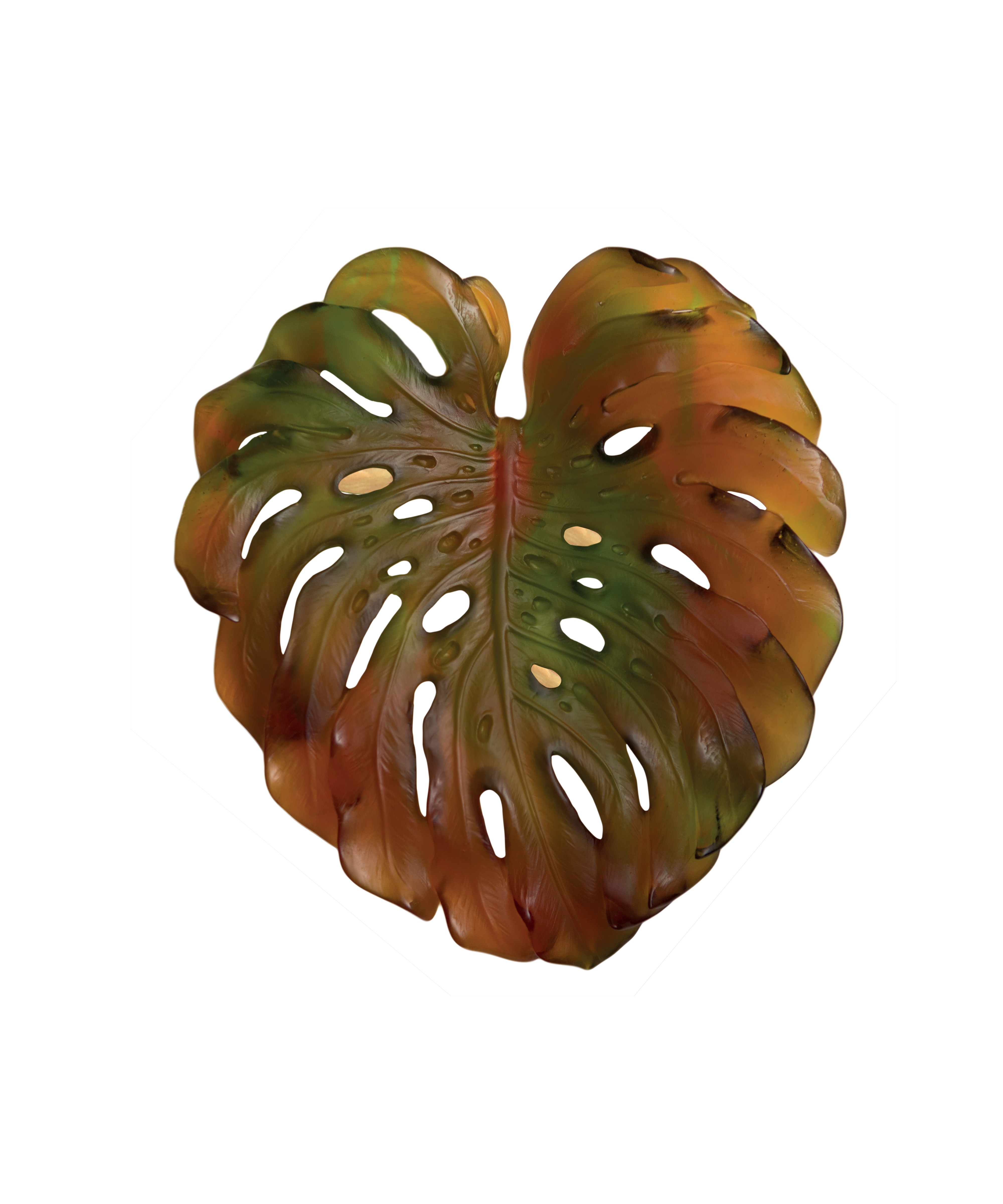 daum-univers-v-g-tal-monstera-feuille-murale-ambre-petit-mod-le image 1