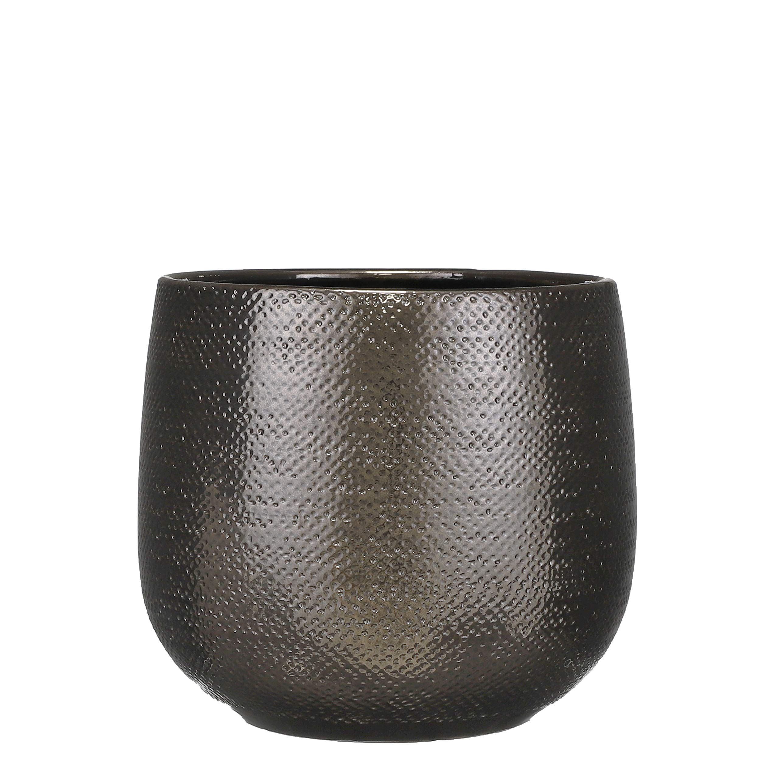 mica-decorations-gabriel-pot-fleurs-c-ramique-bronze-25x29cm image 1