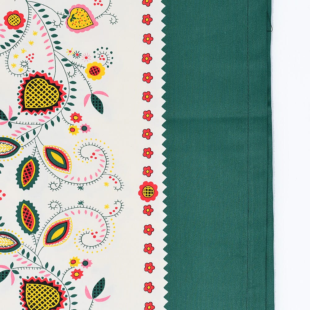 luisa-paix-o-nappe-galo-coton-verte-ronde-150cm image 1