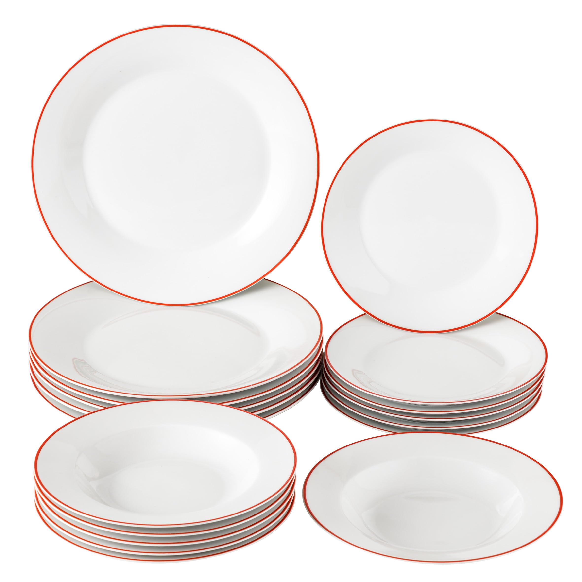 baroni-home-cucina-service-assiettes-porcelaine-lotus-18-pi-ces image 6