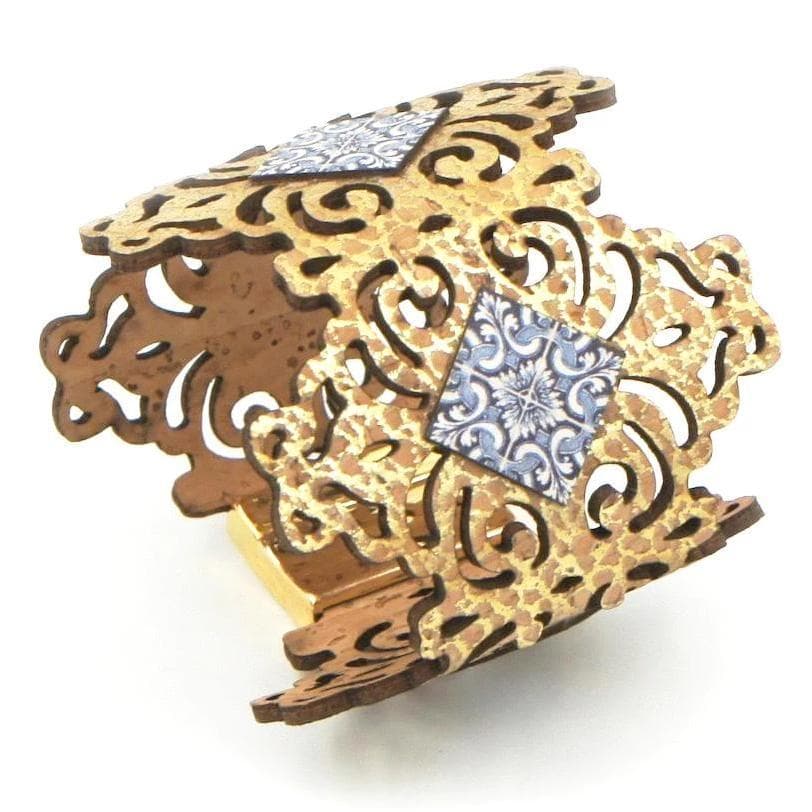 luisa-paix-o-azulejos-bracelet-manchette-li-ge-bleu-6cm image 3