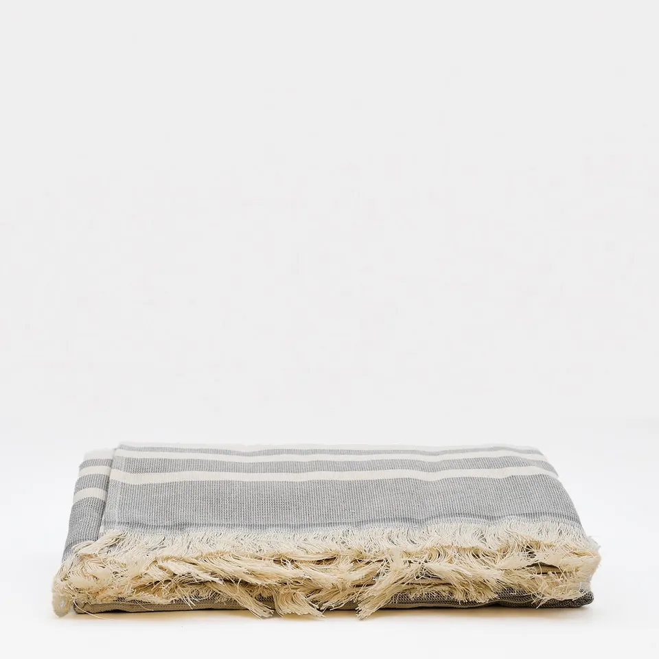 luisa-paix-o-drap-de-plage-coton-gris-180x100-cm image 1