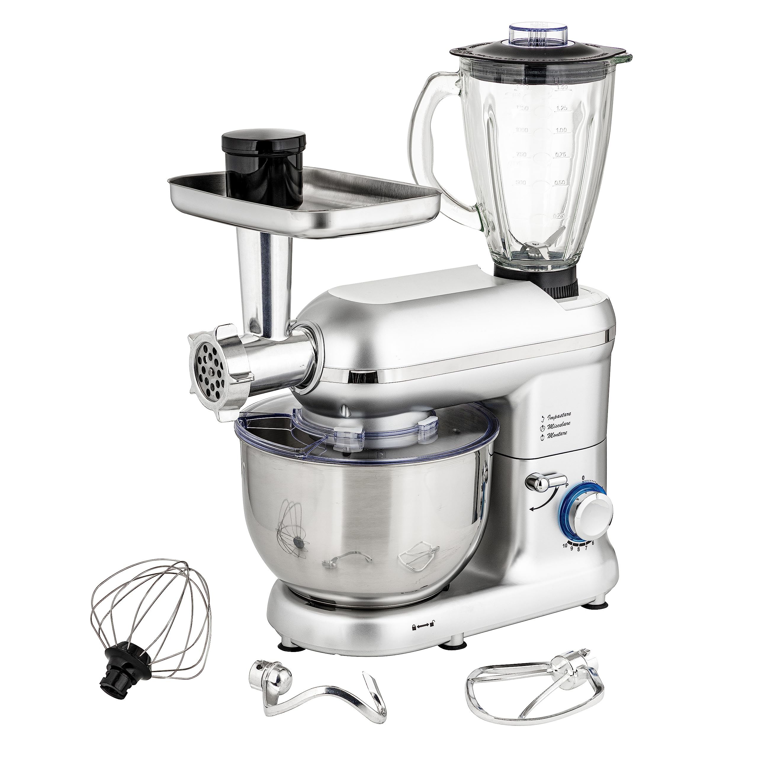 baroni-home-cucina-robot-p-tissier-multifonction-4-5-l-1000-w image 1