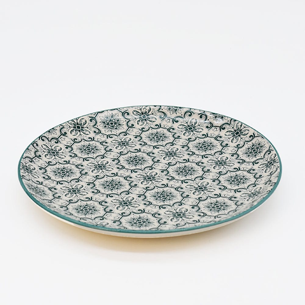 luisa-paix-o-padr-o-assiette-c-ramique-verte-20cm image 3