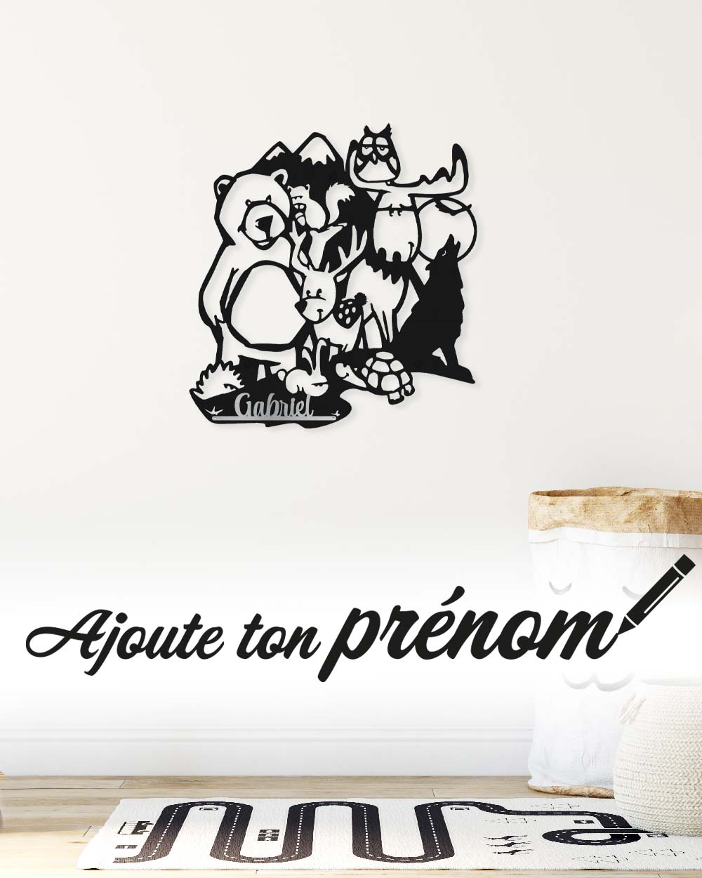 je-suis-art-enfants-for-t-d-coration-murale-m-tal-enfant image 1