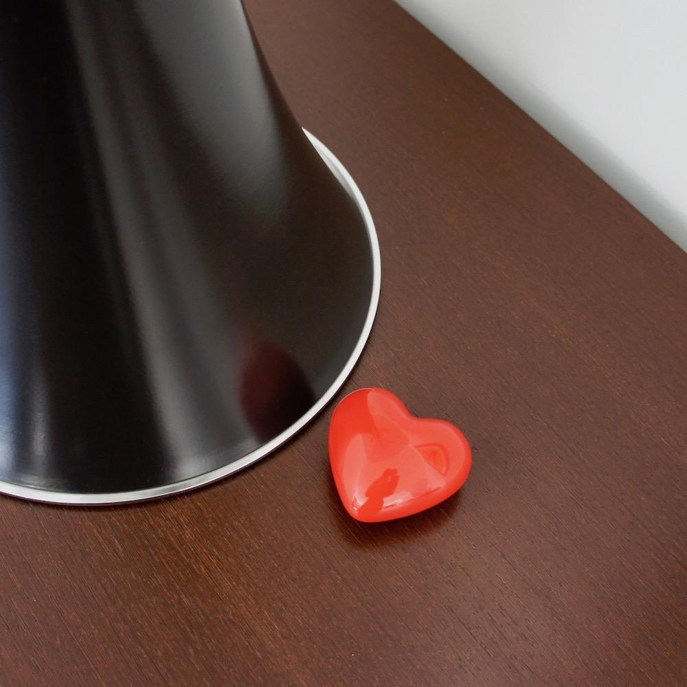 luisa-paix-o-coeur-c-ramique-rouge-d-coration-8-cm image 2