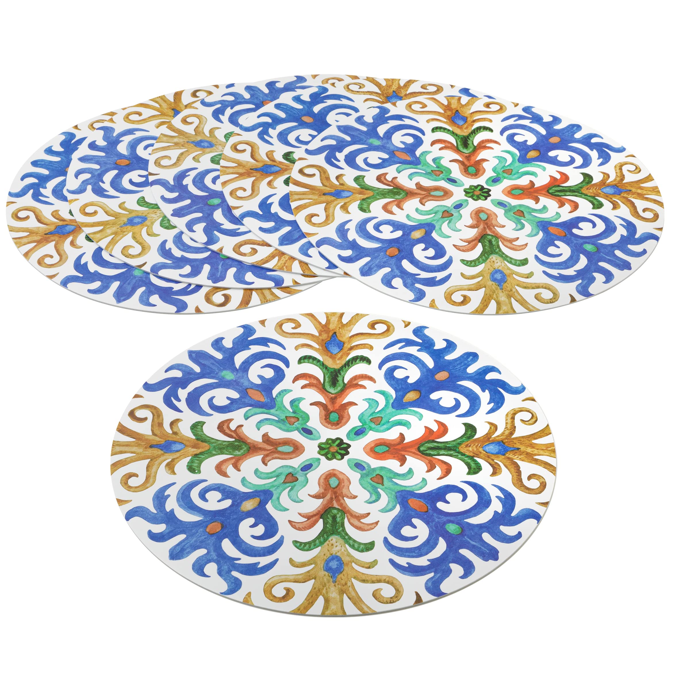 baroni-home-cucina-lot-6-sets-de-table-capri-pvc-48x28-cm image 8