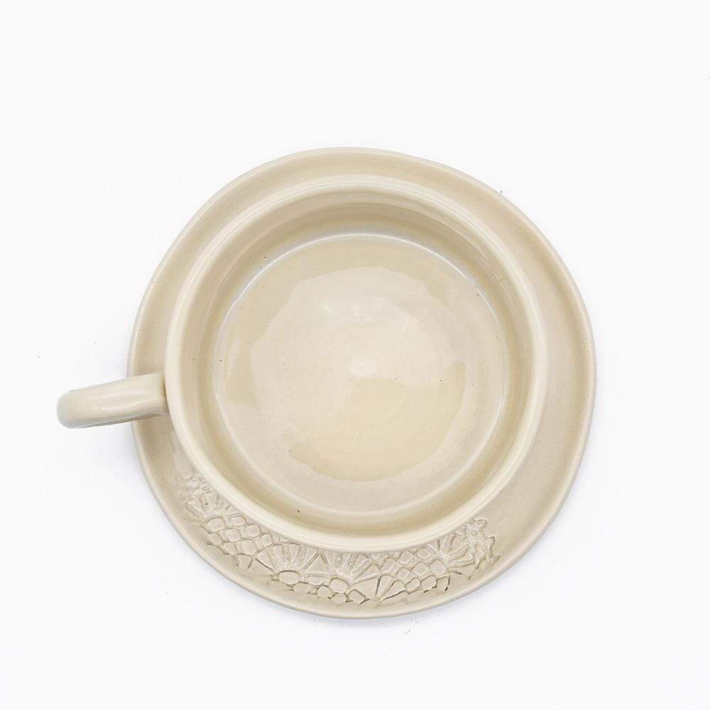luisa-paix-o-carimbada-tasse-et-sous-tasse-beige-12-cm-c-ramique image 3