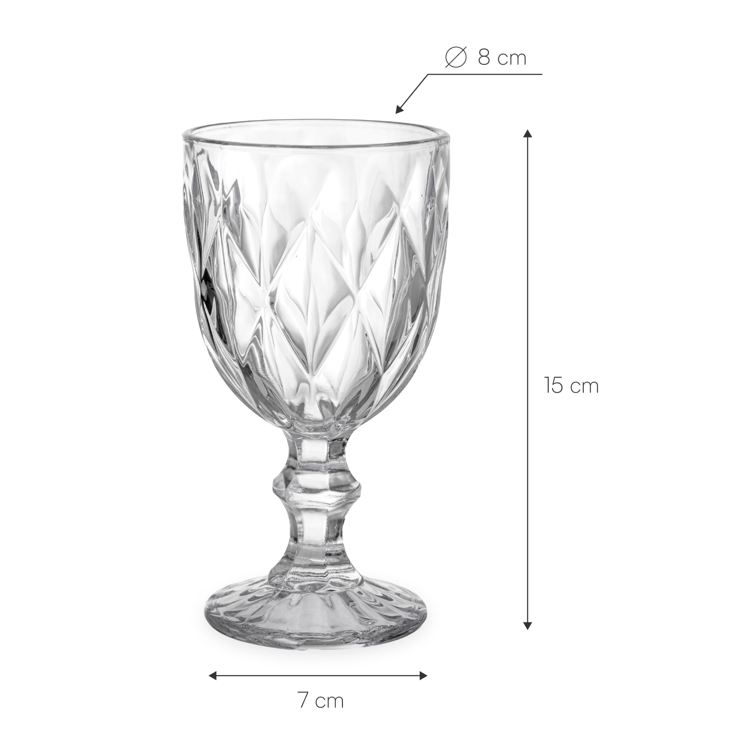 baroni-home-cucina-lot-6-verres-diamant-transparent-25-cl image 3