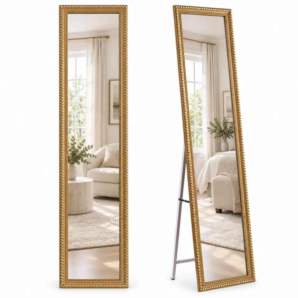 baroni-home-specchi-miroir-sur-pied-boucles-dor-es-40x150-cm image 1