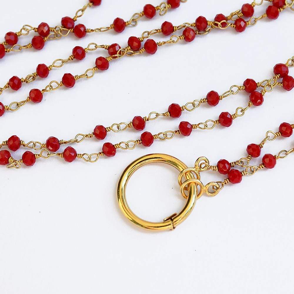 luisa-paix-o-bijoux-du-portugal-sautoir-charms-rouge-collier-90-cm image 3