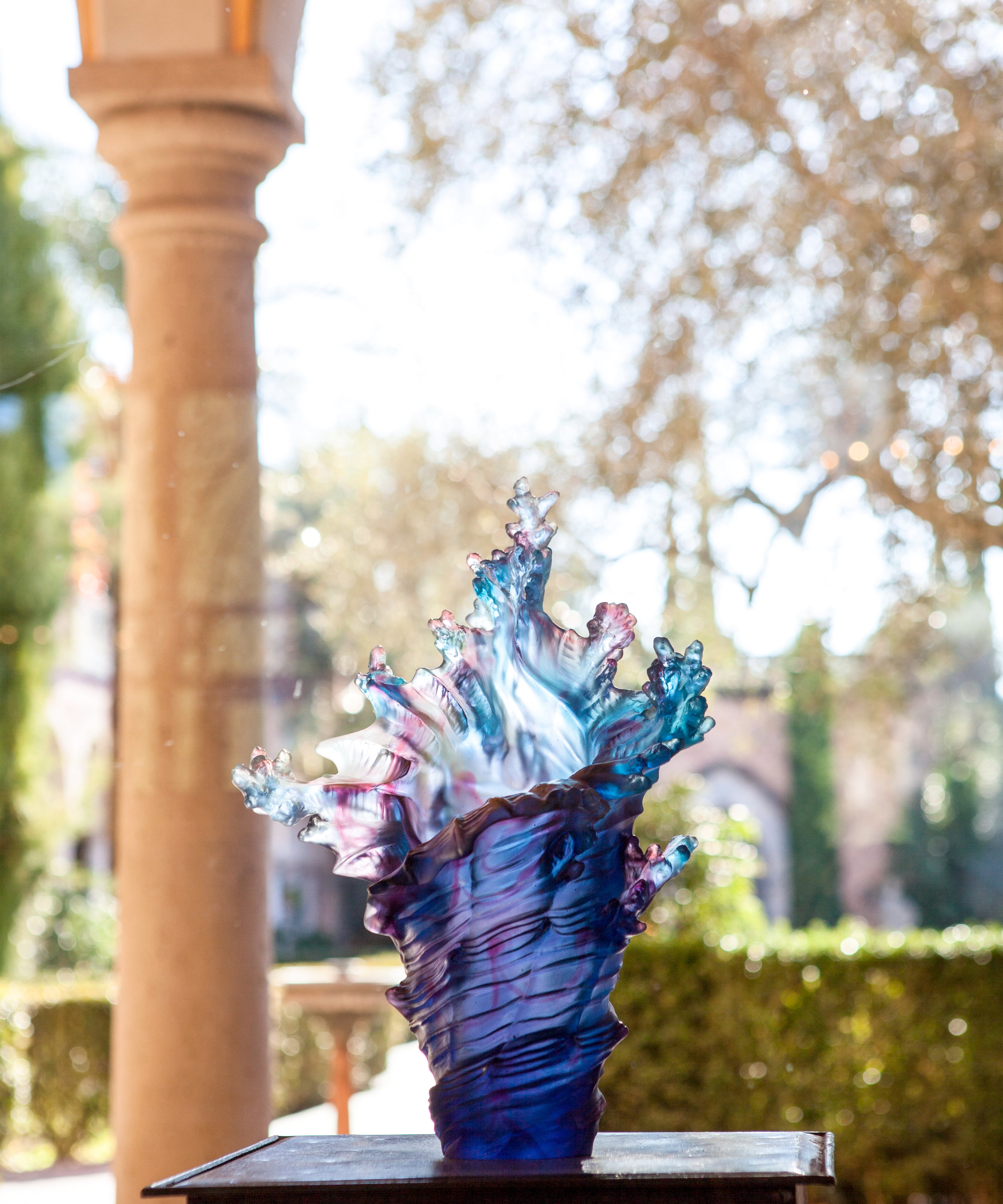 daum-univers-v-g-tal-mer-de-corail-vase-grand-mod-le-bleu-rouge image 5