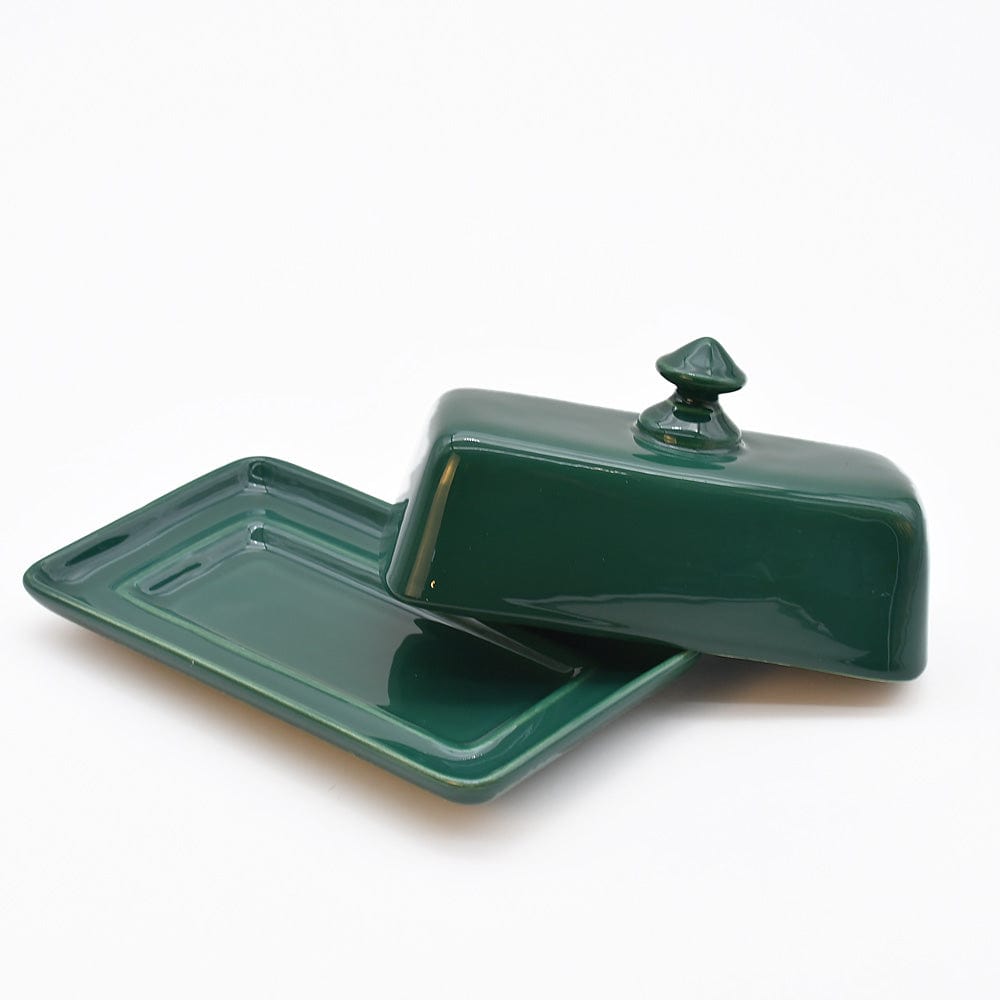 luisa-paix-o-vaisselle-portugaise-beurrier-c-ramique-vert-artisanal image 3