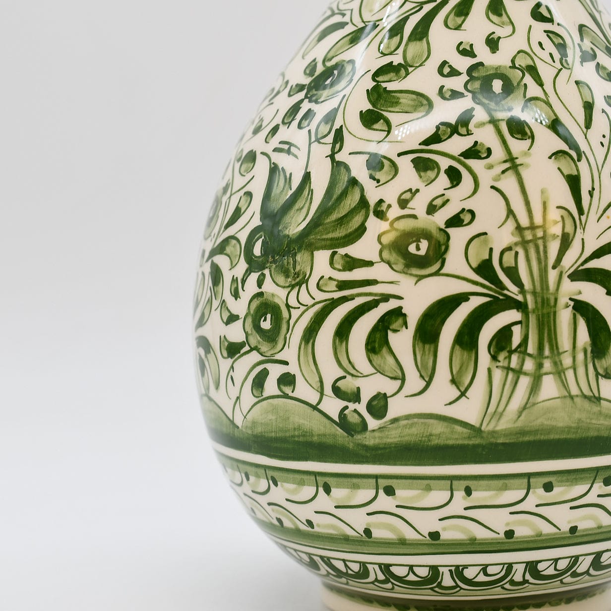 luisa-paix-o-coimbra-carafe-c-ramique-29cm-vert-floral image 5