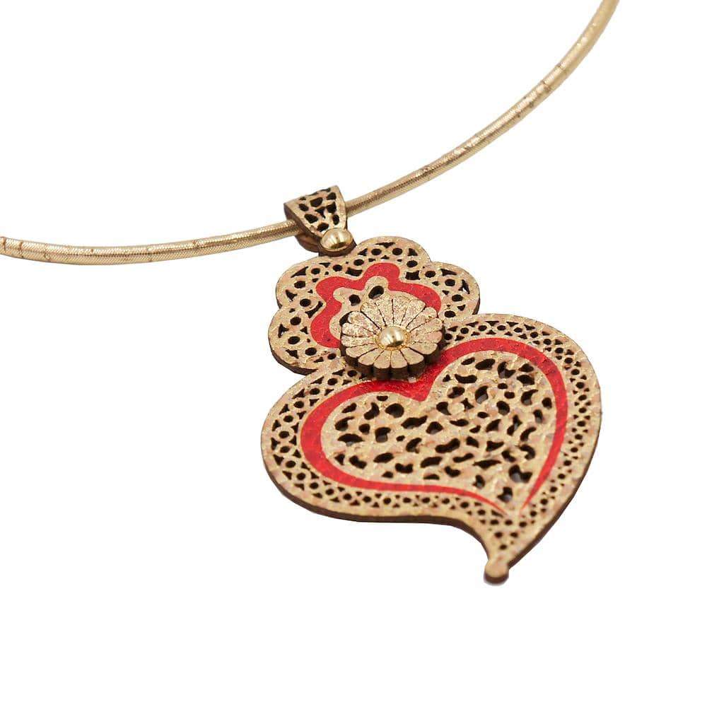 luisa-paix-o-bijoux-du-portugal-collier-li-ge-c-ur-de-viana-rouge image 2