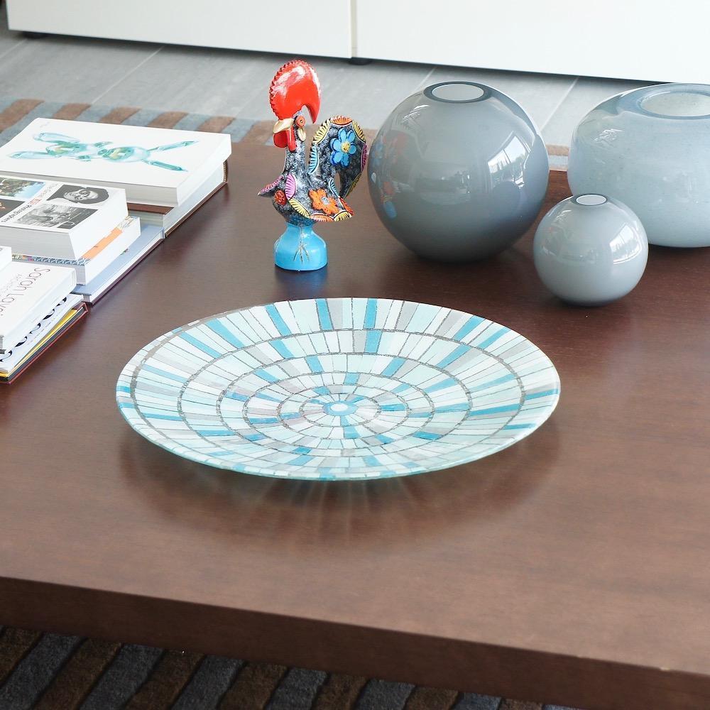 luisa-paix-o-marinha-grande-grand-plat-verre-fusionn-bleu-50cm image 4