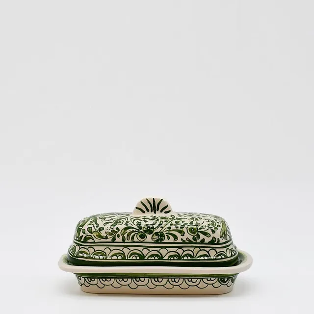 luisa-paix-o-vaisselle-beurrier-coimbra-vert-17-cm image 1