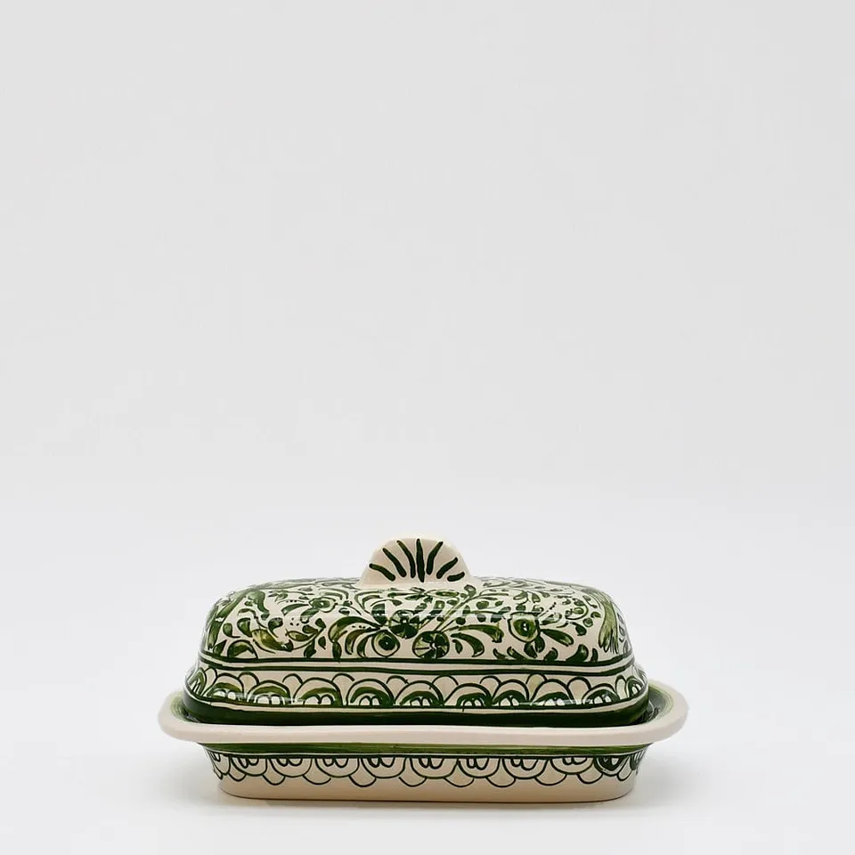 luisa-paix-o-vaisselle-beurrier-coimbra-vert-17-cm image 1