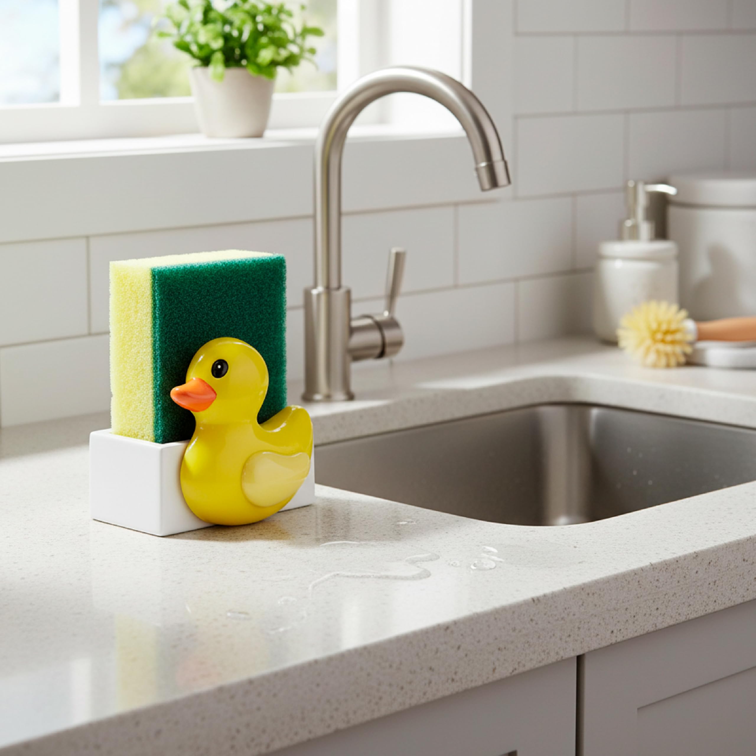 baroni-home-cucina-porte-ponge-cuisine-canard-jaune-8-5x7x12-cm image 2