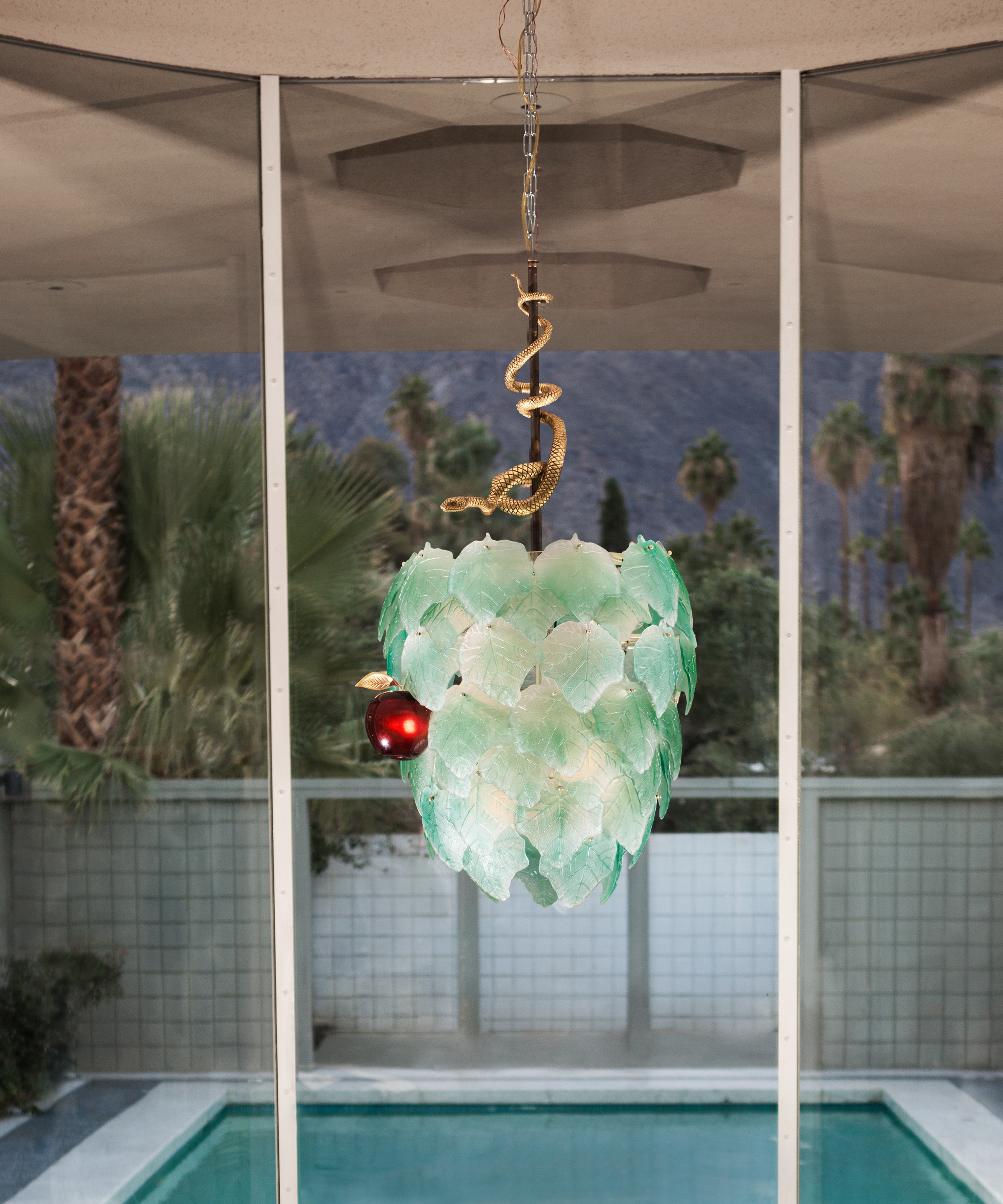 daum-art-cristal-lustre-eden-vert-bullard-luminaire-cristal-50ex image 2
