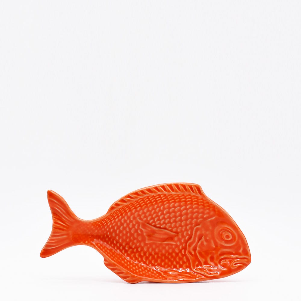 luisa-paix-o-vaisselle-plat-poisson-c-ramique-orange-25-cm image 1