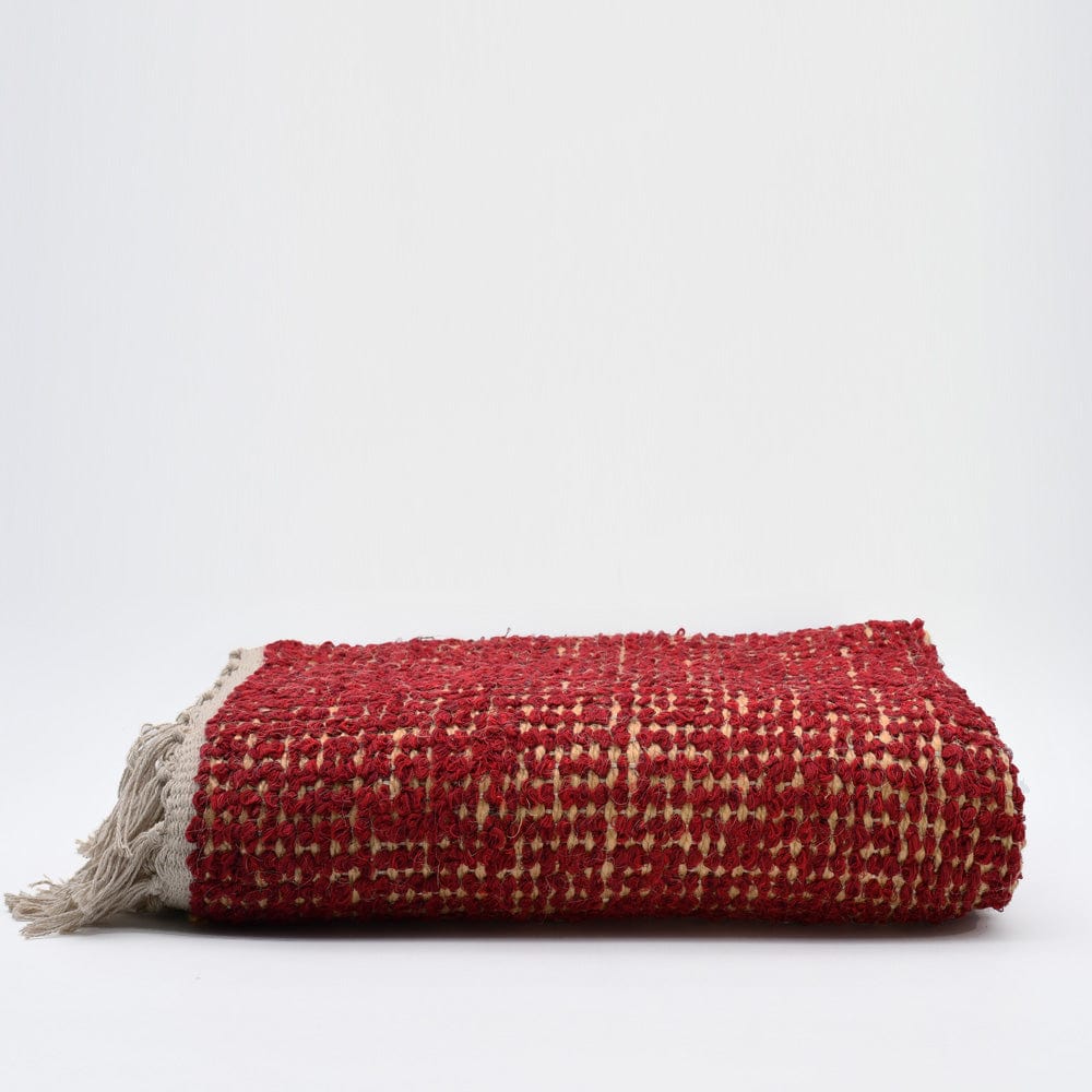 luisa-paix-o-tapis-artisanal-sisal-coton-160x95-bordeaux image 1