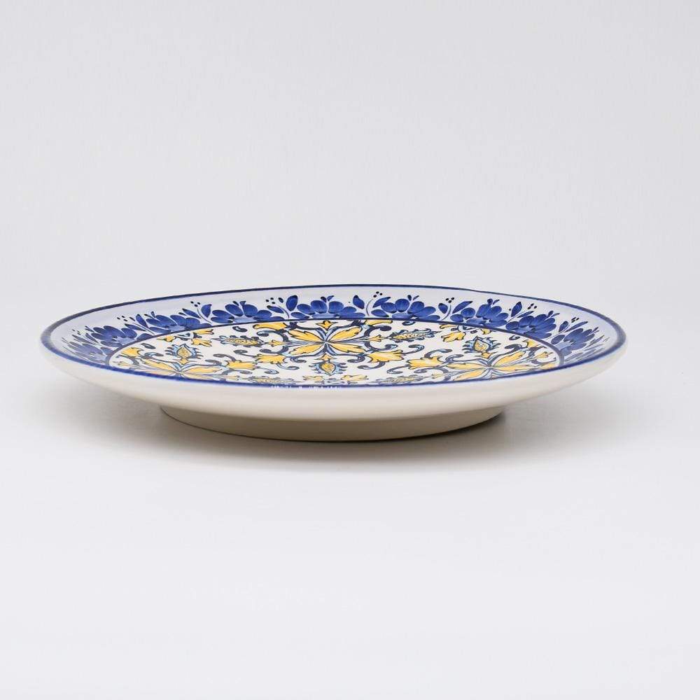 luisa-paix-o-tradicional-assiette-c-ramique-jaune-25-cm image 2