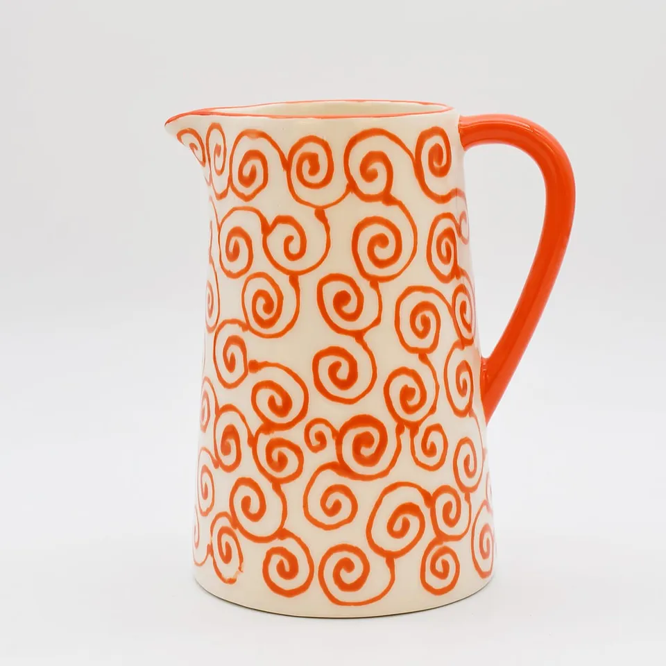 luisa-paix-o-redemoinho-carafe-c-ramique-orange-1-l image 1