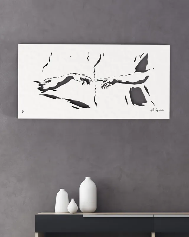 je-suis-art-tableaux-la-cr-ation-d-adam-tableau-mural-c-l-bre image 1