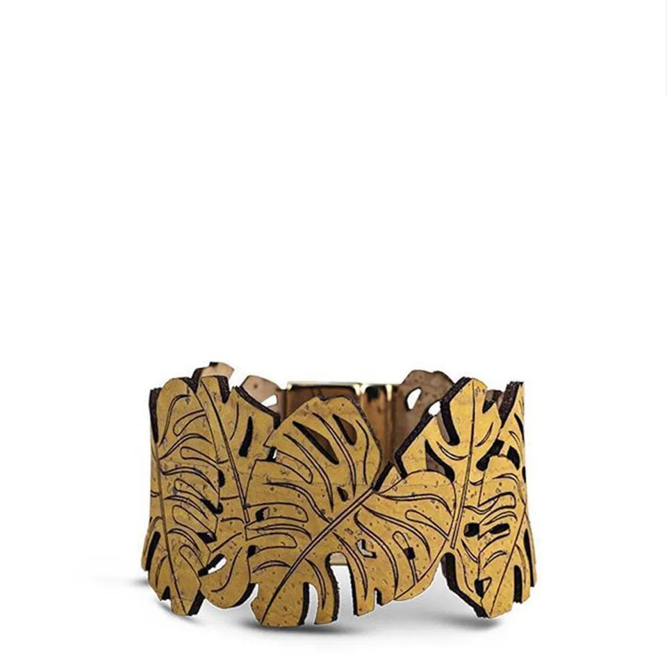 luisa-paix-o-tropic-bracelet-li-ge-jaune-16-5-cm-motifs image 1
