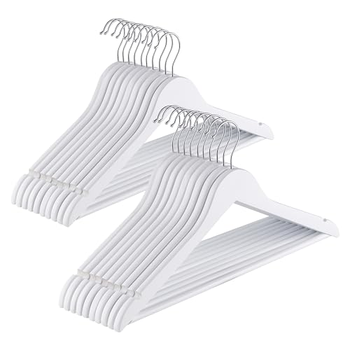 baroni-home-lot-20-cintres-bois-blanc-45-cm image 7