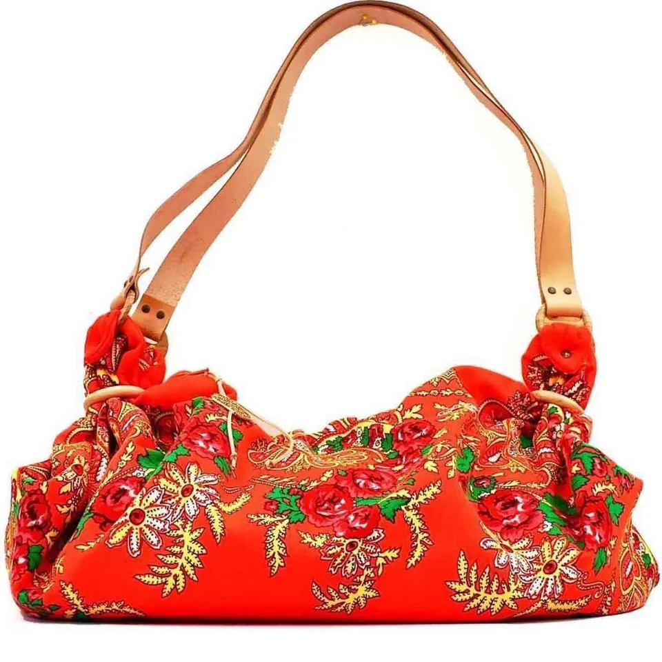 luisa-paix-o-besace-bandouli-re-minho-orange-tissu-cuir image 1