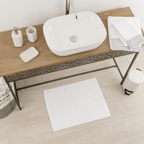 baroni-home-tessile-tapis-de-bain-coton-blanc-45x60-cm image 7