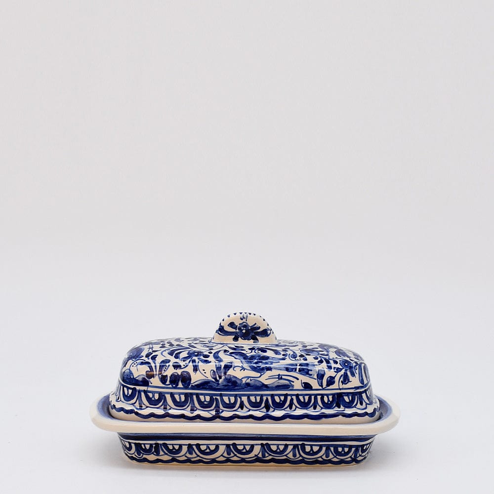 luisa-paix-o-vaisselle-beurrier-coimbra-bleu-cobalt-17-cm image 1
