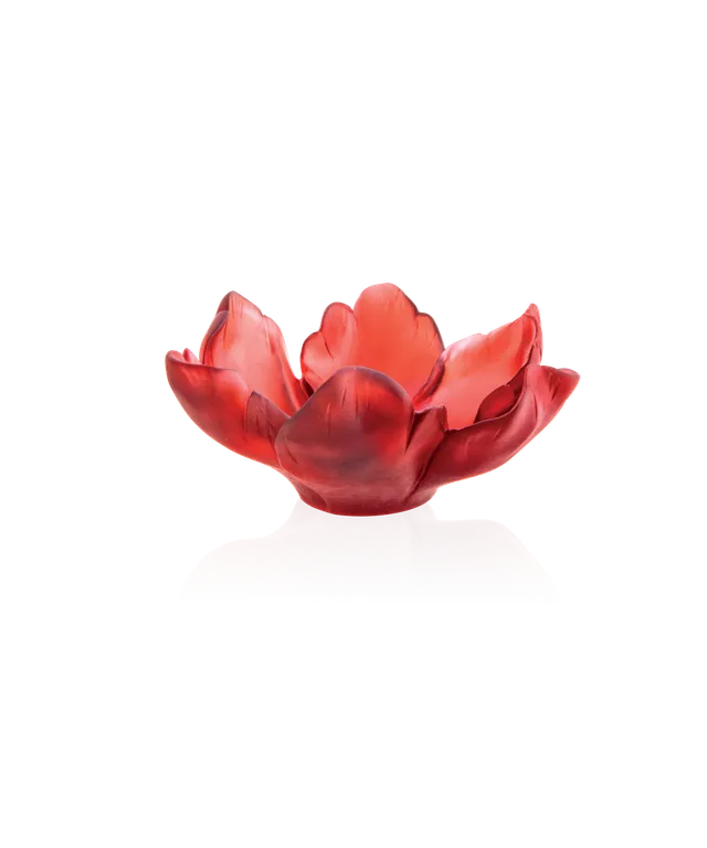 daum-univers-v-g-tal-tulipe-coupelle-rouge-cristal image 1