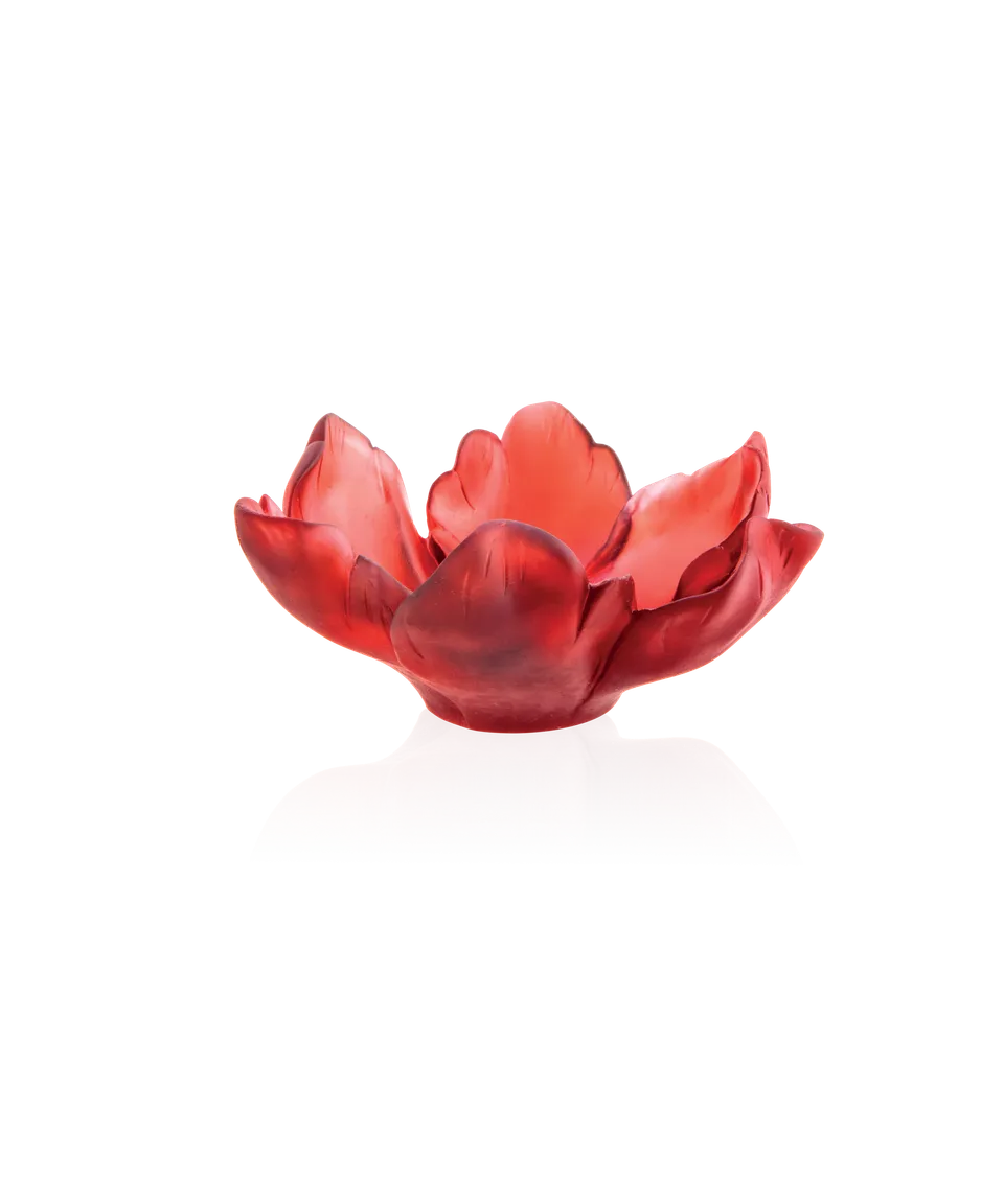 daum-univers-v-g-tal-tulipe-coupelle-rouge-cristal image 1
