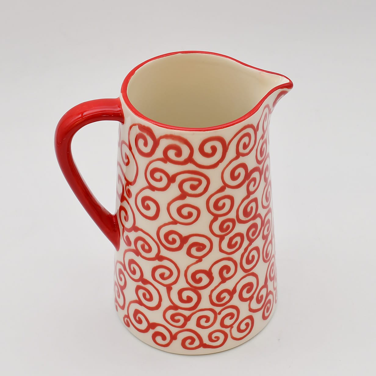 luisa-paix-o-redemoinho-carafe-c-ramique-rouge-1-l-spirales image 4