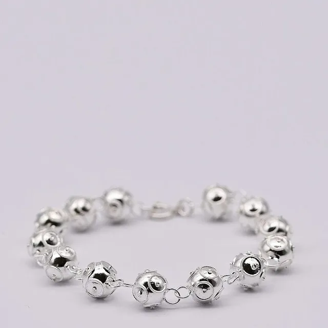 luisa-paix-o-conta-de-viana-bracelet-argent-13-perles image 1