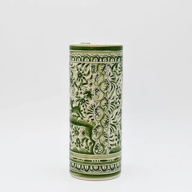 luisa-paix-o-d-coration-portugaise-vase-coimbra-vert-24-cm image 1