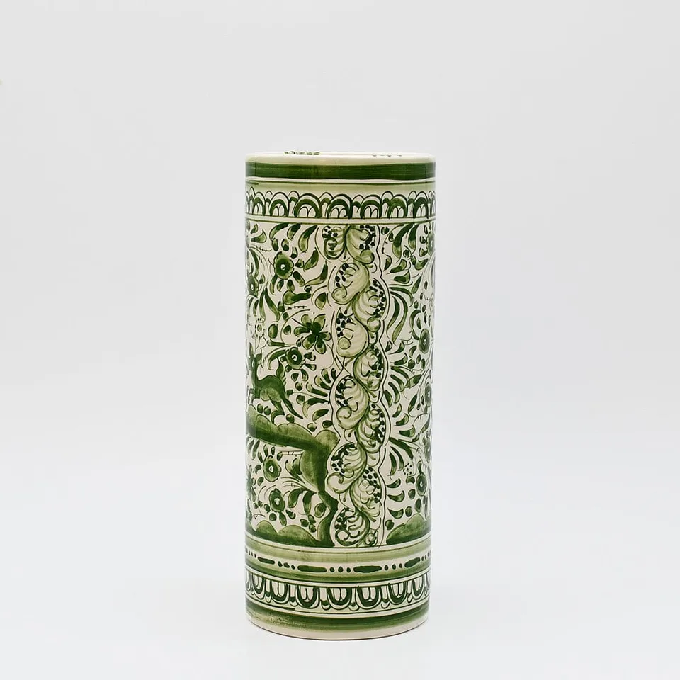 luisa-paix-o-d-coration-portugaise-vase-coimbra-vert-24-cm image 1