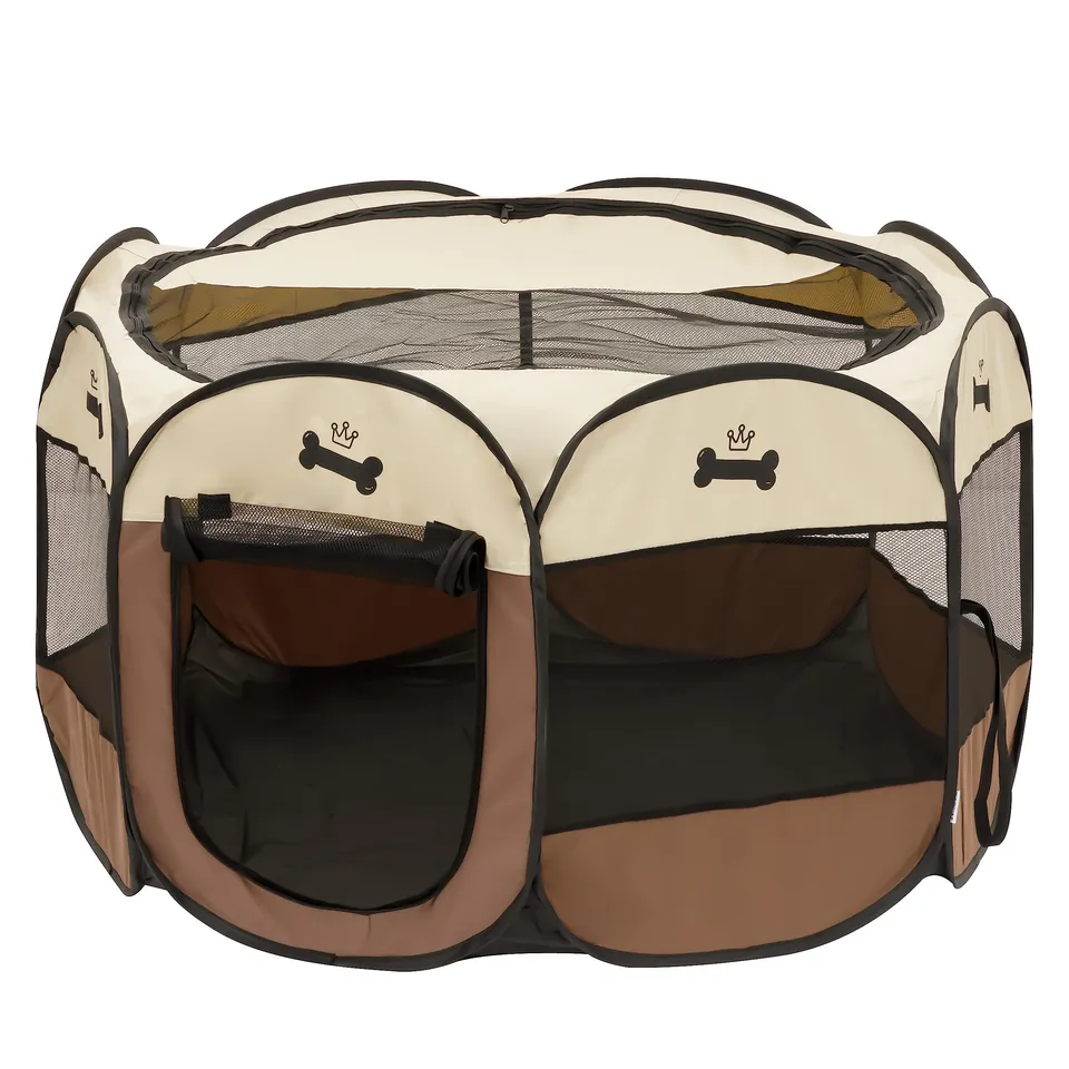 baroni-home-pet-parc-chien-pliable-tente-96x60-cm-l image 1