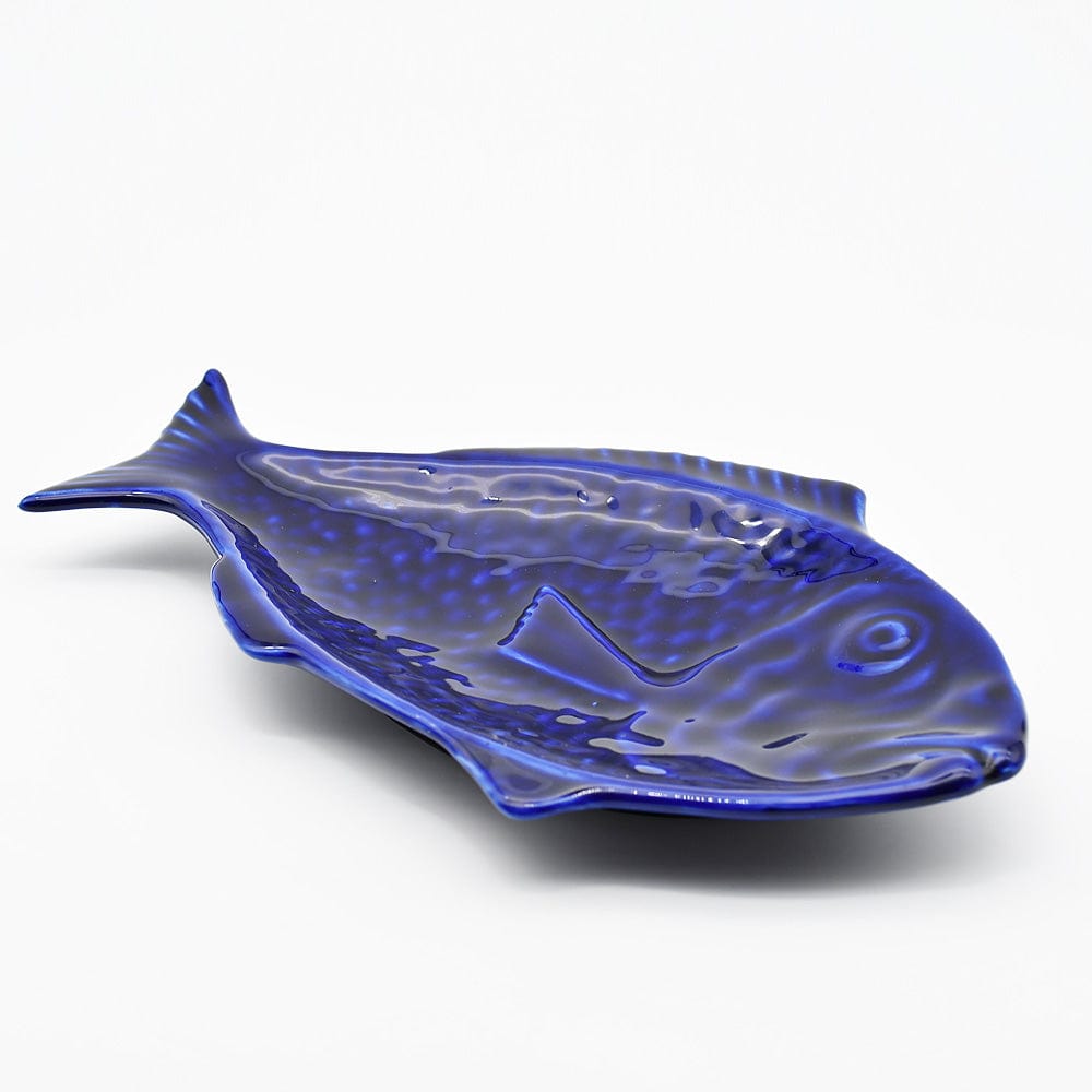 luisa-paix-o-vaisselle-portugaise-poisson-plat-c-ramique-bleu-30-cm image 3