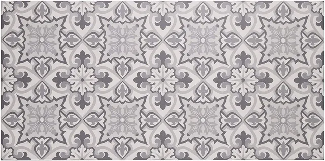 baroni-home-cucina-tapis-cuisine-pvc-60x120-maioliques-gris image 1