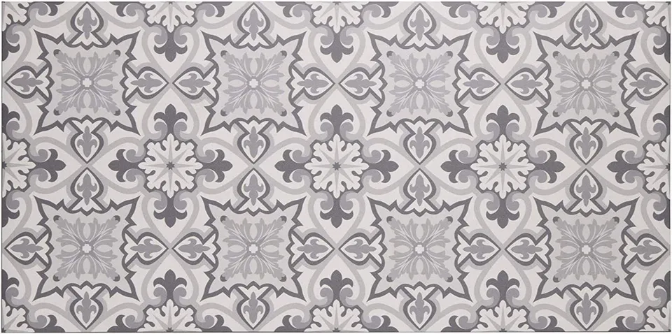 baroni-home-cucina-tapis-cuisine-pvc-60x120-maioliques-gris image 1